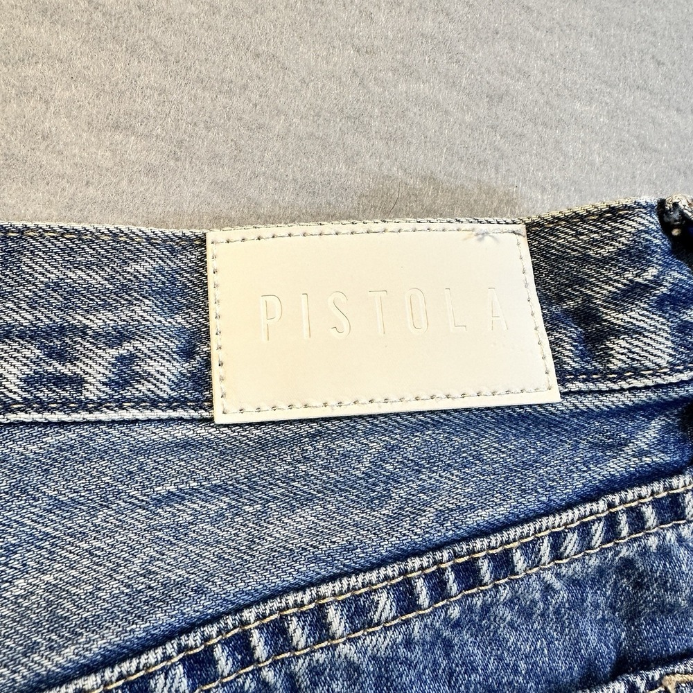 Pistola Cassie Super High Rise Straight Crop University Button Fly Size 27 - Picture 9 of 11